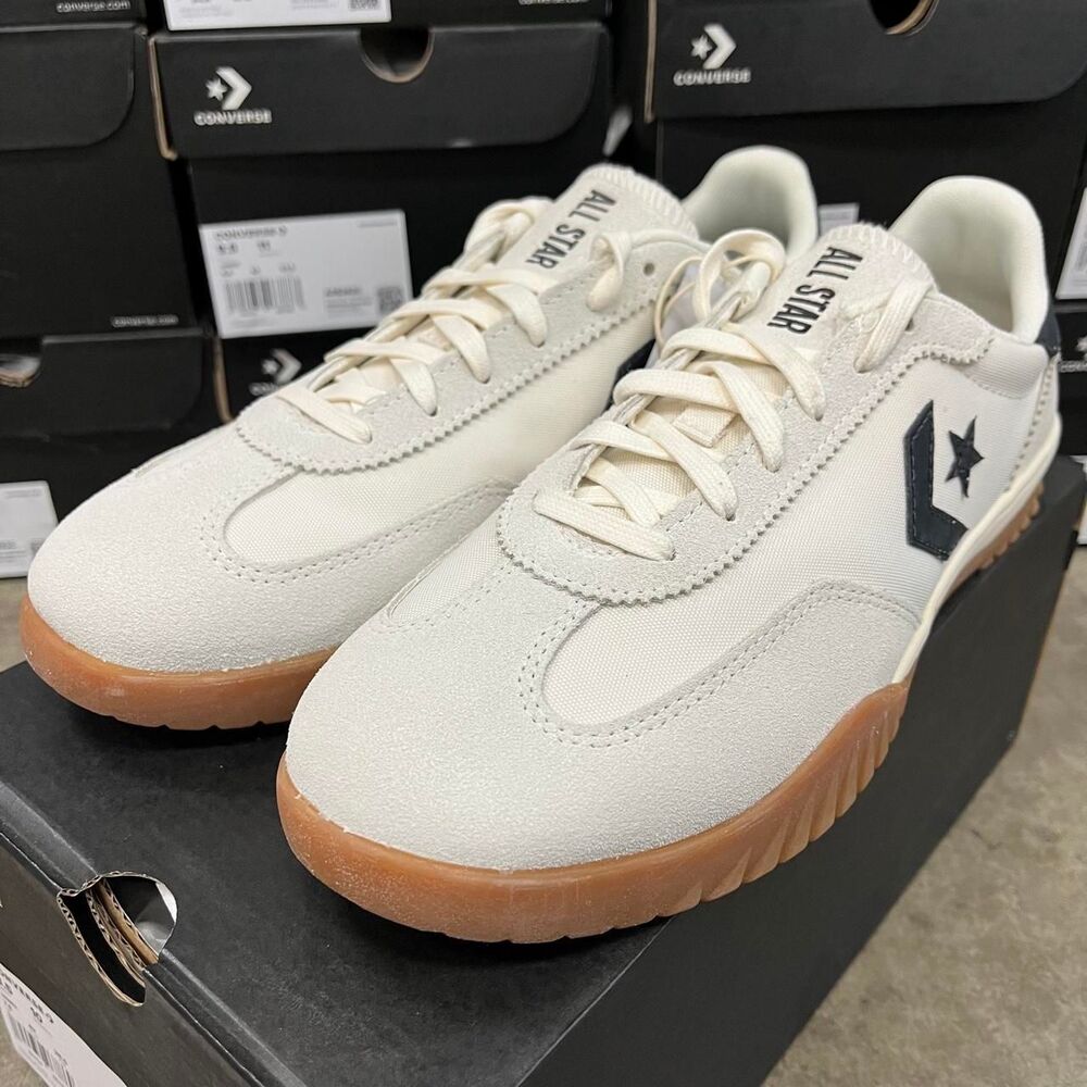 Converse Men's White and Cream Trainers